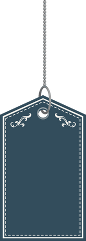 transparent navy blue gift label tag vector illustration - Download Free Stock Videos Pikwizard.com