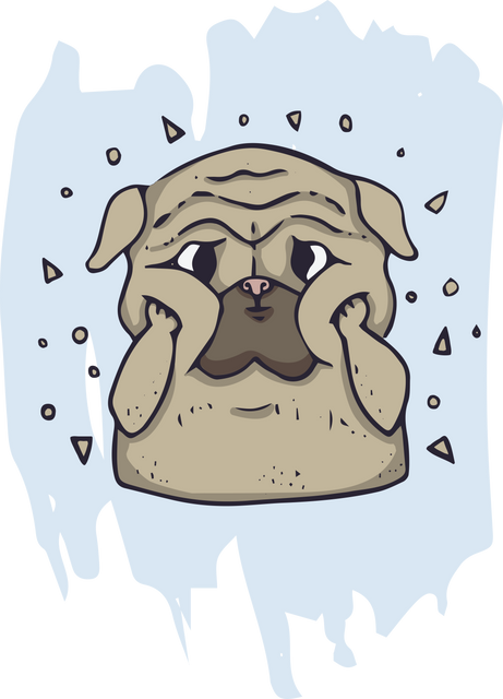 Cute Cartoon Pug Illustration on Transparent Background - Download Free Stock Videos Pikwizard.com