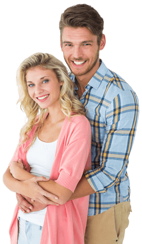 Transparent Smiling Attractive Young Couple Embracing and Happy - Download Free Stock Videos Pikwizard.com
