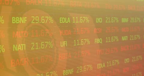 Abstract Financial Data Glitch with Digital Display Overlay - Download Free Stock Images Pikwizard.com