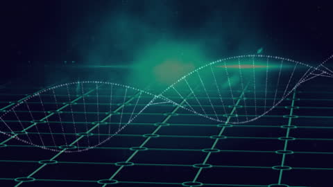 Digital Technology Network and Data Processing Animation