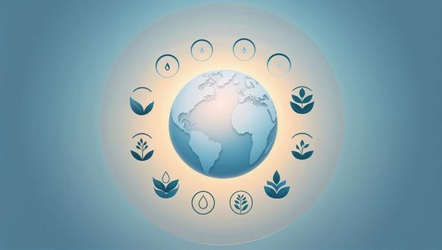 Sustainability and Eco-Friendly Concept with Globe Design