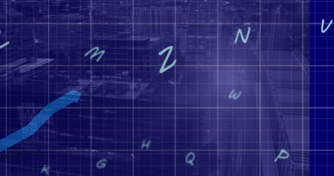 Dynamic Cityscape with Digital Data Interface Writing