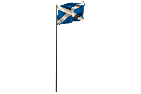 transparent scottish flag waving on pole wallpaper design - Download Free Stock Videos Pikwizard.com
