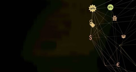 Digital connectivity and data exchange concept
