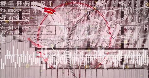 Futuristic Data Processing Interface with Dynamic Graphics - Download Free Stock Images Pikwizard.com
