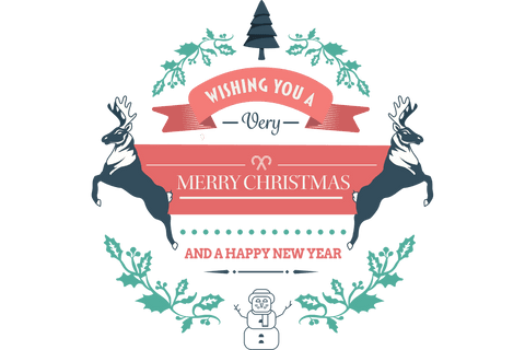 Merry Christmas Wishes with Decorative Elements on Transparent Background - Download Free Stock Videos Pikwizard.com