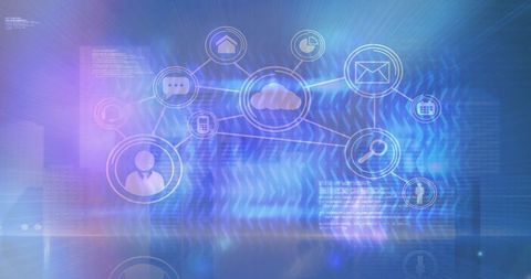 Digital network connections representing modern computing