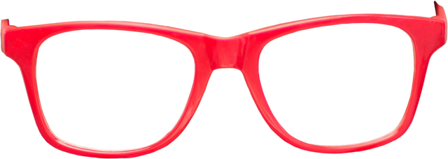 Bright Red Eyeglasses Isolated on Transparent Background Concept of Fashion - Download Free Stock Videos Pikwizard.com