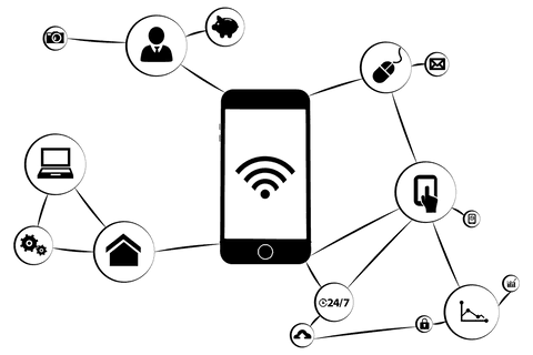 digital smartphone network concept on transparent background - Download Free Stock Videos Pikwizard.com