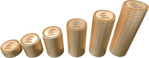 Digital Coin Stacks Displaying Pound Symbol on Transparent Background - Download Free Stock Videos Pikwizard.com