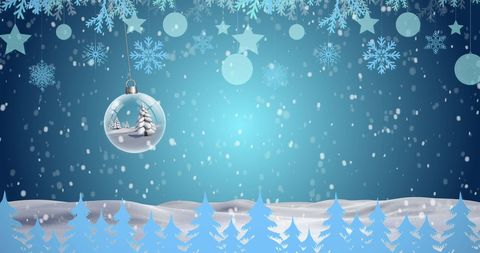 Holiday Magic: Christmas Ornament in Winter Wonderland - Download Free Stock Images Pikwizard.com