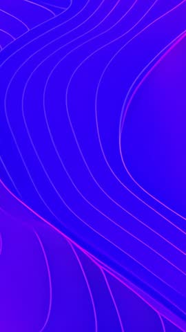 Vertical video displaying flowing neon waves in purple-blue gradient with electric pink lines