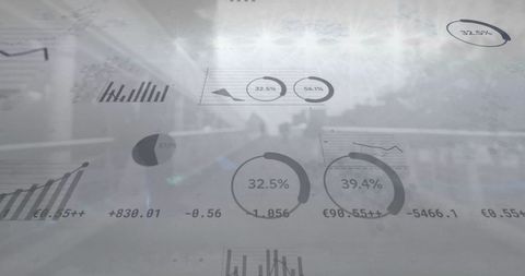 futuristic financial data displays on urban backdrop - Download Free Stock Images Pikwizard.com