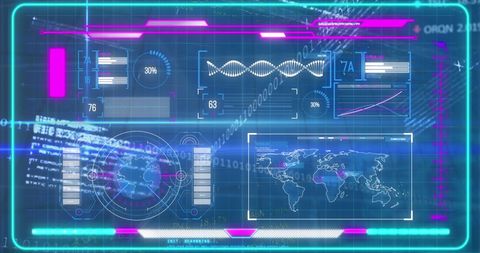 Abstract Scientific Data Processing Interface Concept - Download Free Stock Images Pikwizard.com
