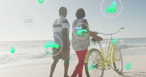 Vibrant Coastal Walk While Embracing Sustainable Living