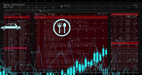 Digital Interface Displaying Data Processing and Analytics Visuals - Download Free Stock Images Pikwizard.com