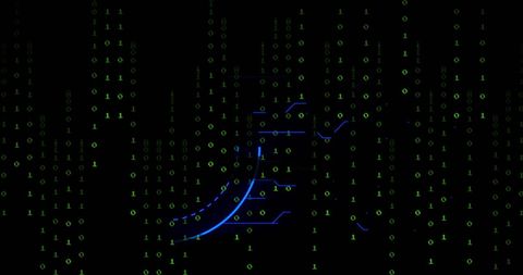Digital Security Lock with Binary Code Overlay - Download Free Stock Images Pikwizard.com