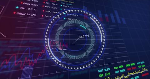 Futuristic Data Analysis and Graph Transmission Tech Interface - Download Free Stock Images Pikwizard.com