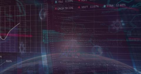 Global Data Networking with Digital Charts and Graphs Overlay