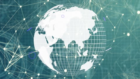 Digital Globe with Networked Grid and Dynamic Shapes