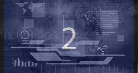 Digital Countdown with Abstract Tech Background - Download Free Stock Images Pikwizard.com