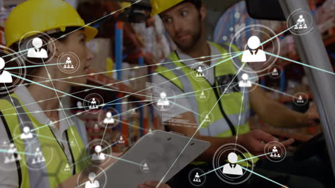 Warehouse Team Utilizing Digital Communication Technology