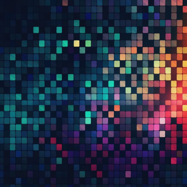 Close up of multi coloured mosaic background, created using generative ai technology. Mosaic, tiles, pattern, colours and background concept digitally generated image.