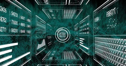 Futuristic Digital Data Processing Metrics and Analytics - Download Free Stock Images Pikwizard.com