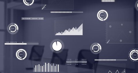 Financial Data Processing Interface in Modern Office - Download Free Stock Images Pikwizard.com