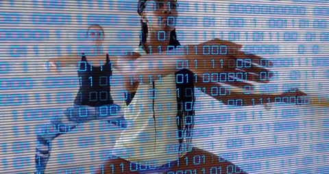 Digital Era Yoga Class with Innovative Overlay