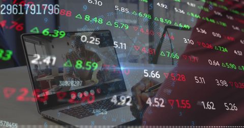 financial analysis and digital communication in modern business - Download Free Stock Images Pikwizard.com