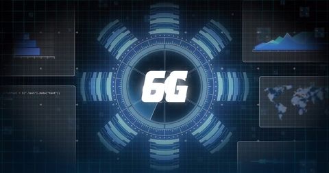 6G Technology Concept with Global Connectivity Elements - Download Free Stock Images Pikwizard.com