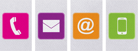 Transparent Colorful Communication Icons Set on Neutral Background - Download Free Stock Videos Pikwizard.com