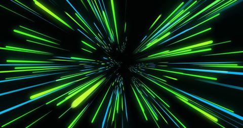 Abstract Neon Light Streaks on Black Background - Download Free Stock Images Pikwizard.com