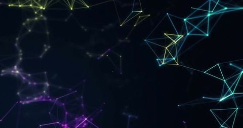Abstract Digital Network of Connections with Glowing Lines - Download Free Stock Images Pikwizard.com