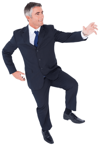 transparent full length businessman in suit making confident gesture - Download Free Stock Videos Pikwizard.com