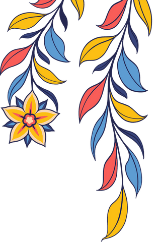 Colorful Botanical Vines with Transparencies Floral Ornament Vector - Download Free Stock Videos Pikwizard.com