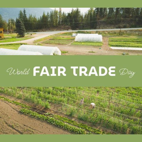 fair trade farming grounds with greenhouses - Download Free Stock Templates Pikwizard.com