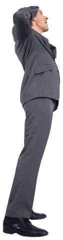 Optimistic Businessman Smiling at Transparent Background - Download Free Stock Videos Pikwizard.com