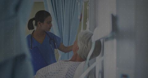 Nurse Providing Compassionate Care to Hospitalized Patient
