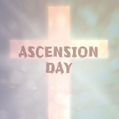 ascension day cross with heavenly light background - Download Free Stock Templates Pikwizard.com