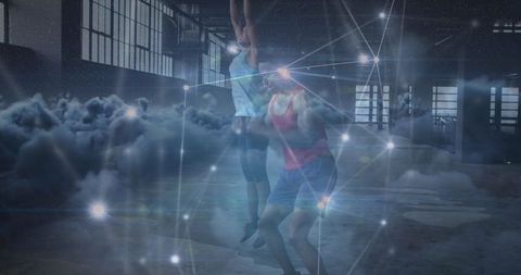 African American Athletes in Futuristic Digital Exercise Environment