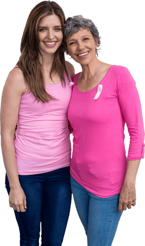 smiling women in pink promoting breast cancer awareness with transparency - Download Free Stock Videos Pikwizard.com