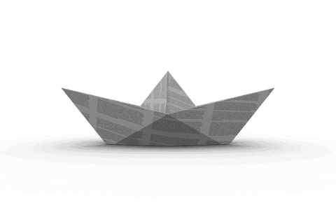Transparent Origami Boat Made from Paper - Download Free Stock Videos Pikwizard.com