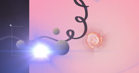 Abstract Digital Technology with Illuminated Radar