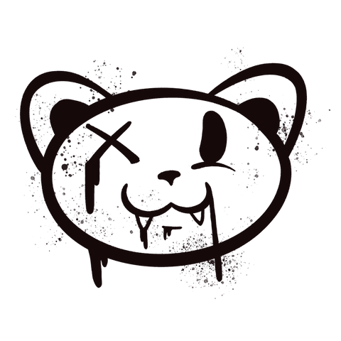 street art graffiti cat with ink splatters on transparent background - Download Free Stock Videos Pikwizard.com