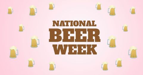 Celebrating national beer week with frothy beer graphics