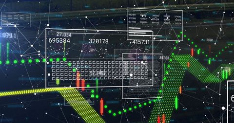Abstract Digital Financial Data Visualization with Graphs - Download Free Stock Images Pikwizard.com