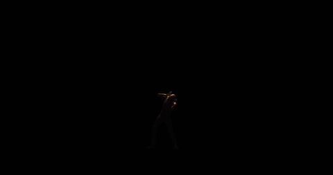 Distressed Bald Figure in Darkness Expressing Suffering - Download Free Stock Images Pikwizard.com
